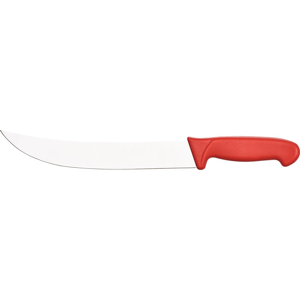 Stalgast Nóż Premium HACCP masarski zakrzywiony 250 mm czerwony Stalgast Nóż Premium HACCP masarski zakrzywiony 250 mm czerwony