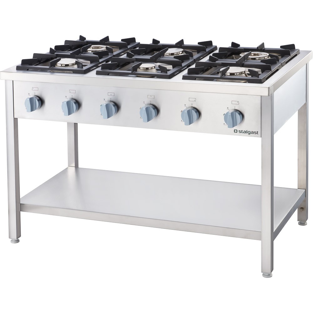 Stalgast Kuchnia gazowa 6-palnikowa skręcana 36.5 kW - propan-butan