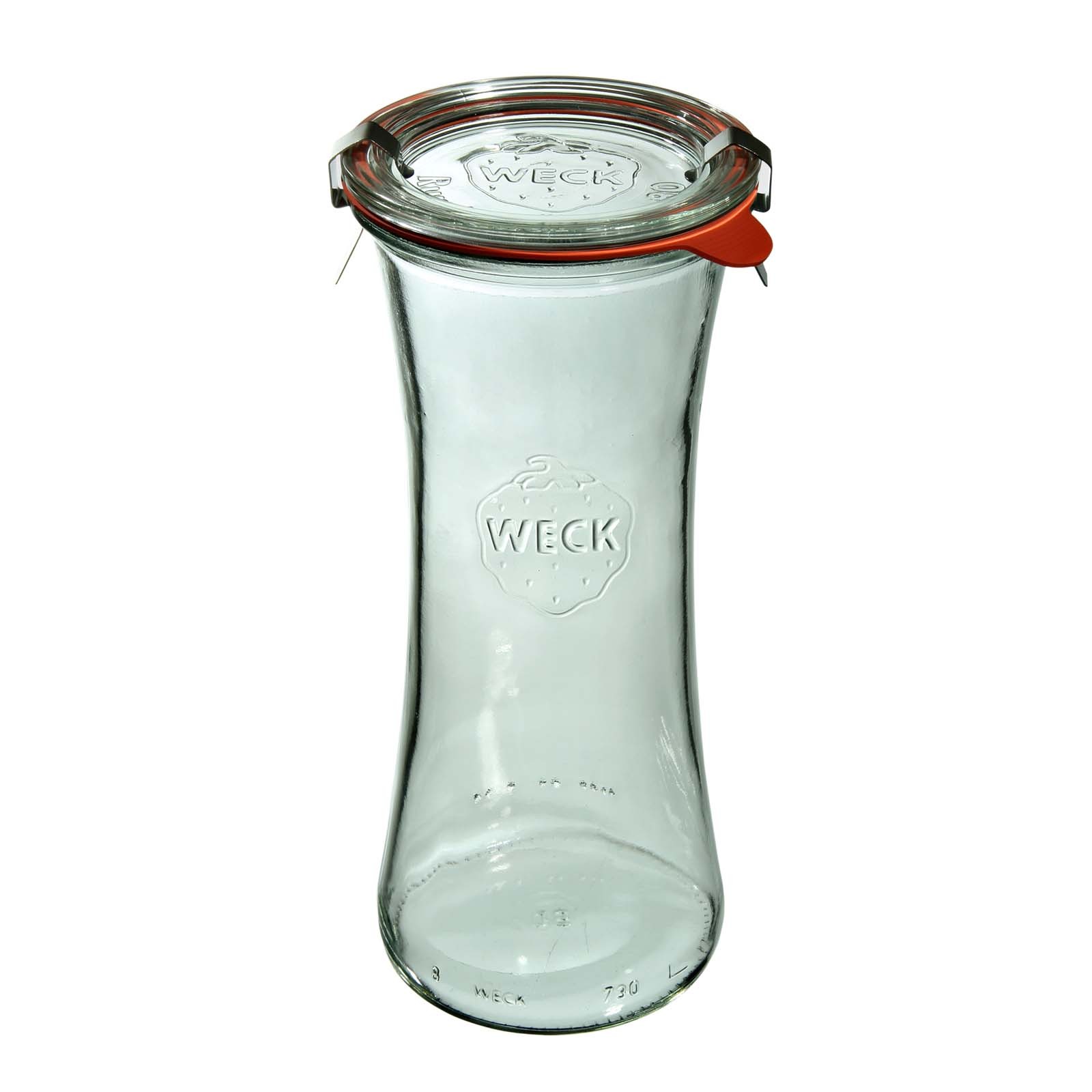 Weck Słoik Deli z pokrywką, uszczelką i zapinkami 700 ml - 6 szt.