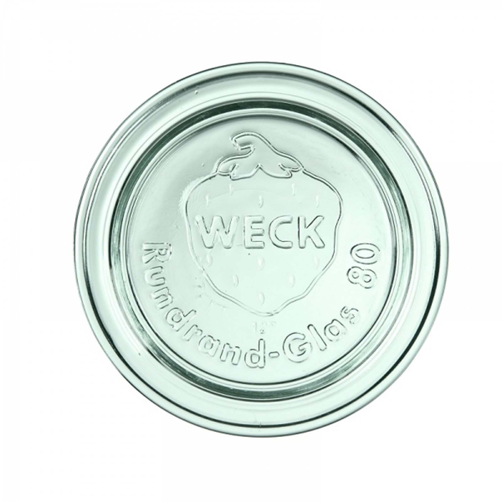 Weck Pokrywka szklana ⌀80 mm - 6 szt. Weck Pokrywka szklana ⌀80 mm - 6 szt.