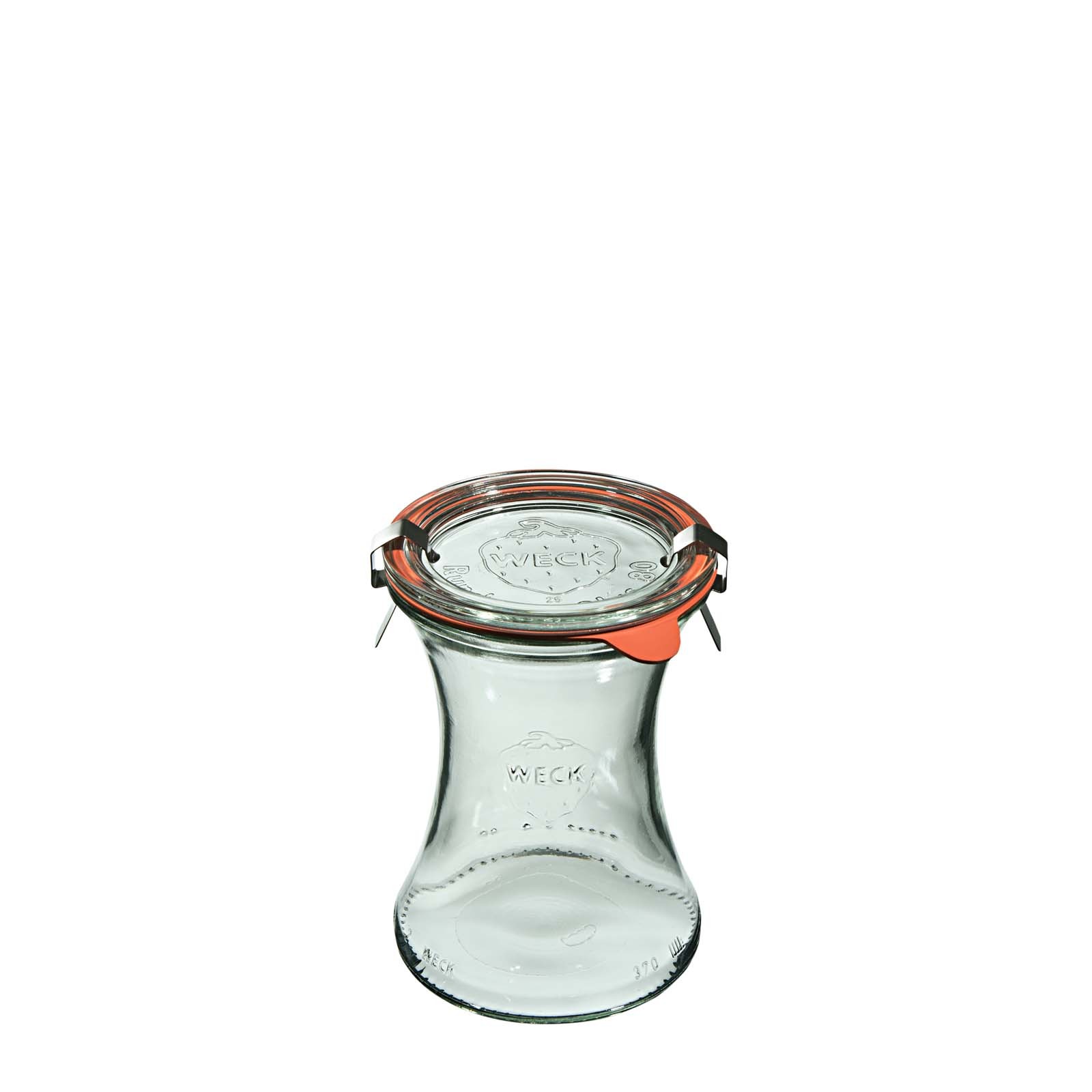 Weck Słoik Deli z pokrywką, uszczelką i zapinkami 370 ml - 6 szt.