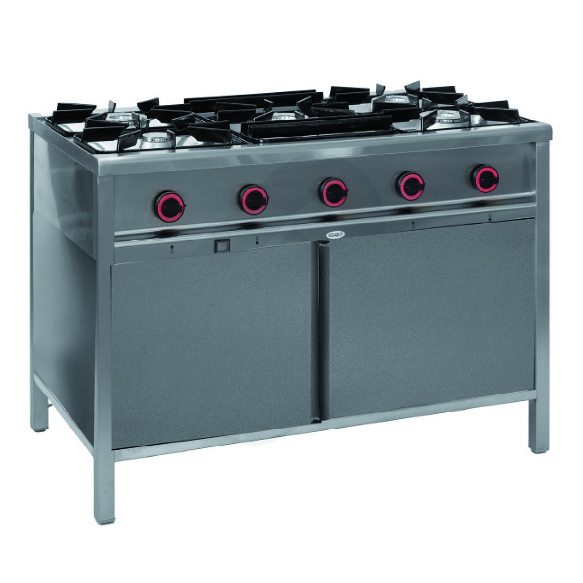 Egaz Kuchnia gazowa 5-palnikowa 1200x700x850 mm z szafką 29,5 kW + płomień pilotujący TGP-5730.IV