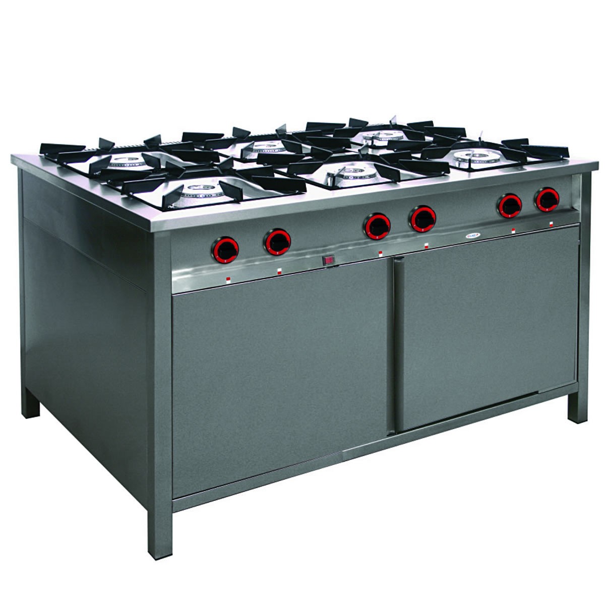 Egaz Kuchnia gazowa 6-palnikowa 1300x900x850 mm z szafką 32,5 kW + płomień pilotujący TGP-632.IV
