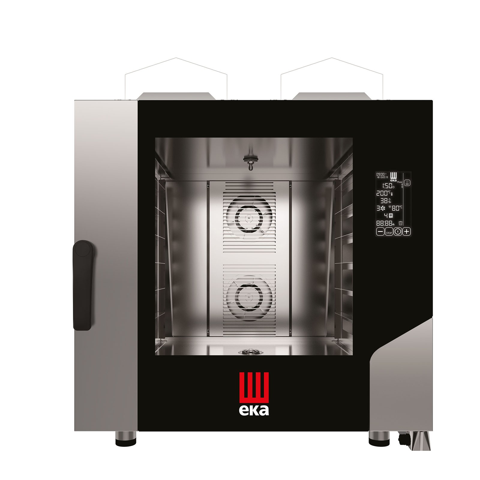 Eka Piec konwekcyjno-parowy Millennial Black Mask Bakery 6x 600x400 gazowy sterowany elektronicznie	