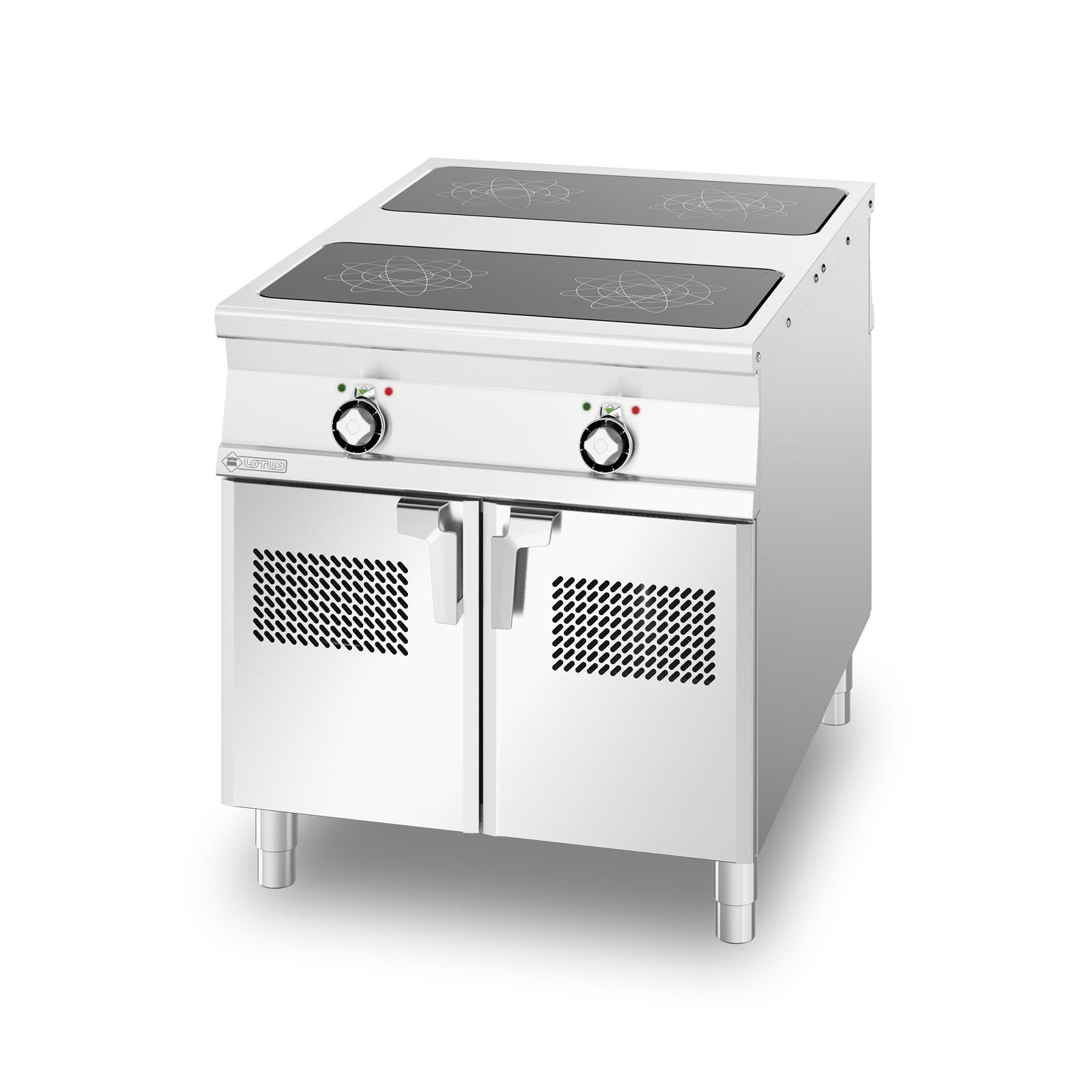 RM Kuchnia indukcyjna 2-polowa 2x5kW z szafką - sterowanie elektroniczne | PCI-558 ETD