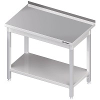 Stalgast Stół przyścienny z półką 800x600x850 mm skręcany