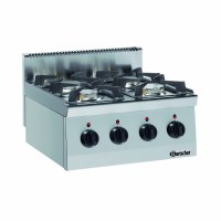 Bartscher Kuchnia nastawna gazowa 4-palnikowa 19 kW | 600 Imbiss
