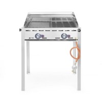 Hendi Grill gazowy Green Fire 2 palniki patelnia + ruszt