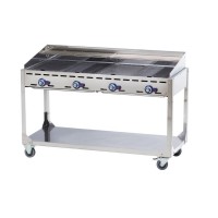 Hendi Grill gazowy Green Fire 4-palnikowy Kitchen Line
