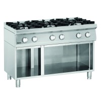 Bartscher Kuchnia gazowa 6-palnikowa na podstawie otwartej 44,1 kW