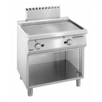 Bartscher Płyta grillowa gazowa gładka 800 mm z otwartą podstawą | 700 Classic