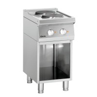 Bartscher Kuchnia elektryczna 2-palnikowa na podstawie otwartej 400 mm 5.2 kW | Linia 700