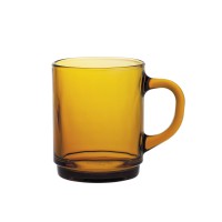 Duralex Szklanka z uchem pomarańczowa 260 ml - 6 szt. | Versailles Amber