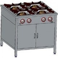 Egaz Kuchnia gazowa 4-palnikowa 800x700x850 mm z szafką 24,5 kW + płomień pilotujący TGMP-4725.IV