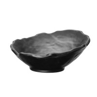 Fine Dine Rock Miska skośna z melaminy czarna 1100 ml