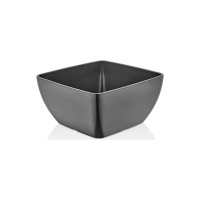 Fine Dine Miska kwadratowa z melaminy grafitowa 250x250x120 mm 4,5 l