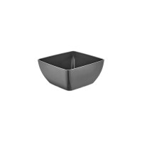 Fine Dine Miska kwadratowa z melaminy grafitowa 190x190x90 mm 1,9 l