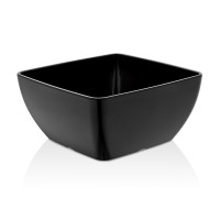 Fine Dine Miska kwadratowa z melaminy 190x190 mm | czarna