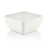 Fine Dine Miska kwadratowa z melaminy 190x190 mm | biała