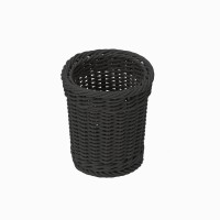 Verlo Koszyk na sztućce z poliratanu ø120x150 mm brązowy