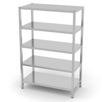 Polgast Regał magazynowy - 5 półek pełnych 1000x400x1800 mm