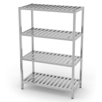 Polgast Regał magazynowy - 4 półki gretingowe 700x600x1800 mm