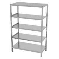 Polgast Regał magazynowy z półkami przestawnymi - 5 półek pełnych 900x500x1800 mm