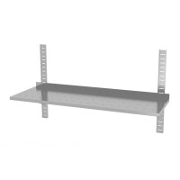 Polgast Półka wisząca przestawna pojedyncza, perforowana z dwiema konsolami 800x300x600 mm