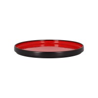 RAK Fire Talerz płaski okrągły czerwony ⌀270 mm