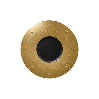RAK Metalfusion Talerz płaski zdobiony złoty ⌀310 mm