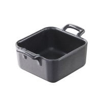 Revol Mini naczynie kwadratowe 70x70 mm czarny | Belle Cuisine
