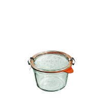 Weck Słoik Mold z pokrywką, uszczelką i zapinkami 370 ml - 6 szt.