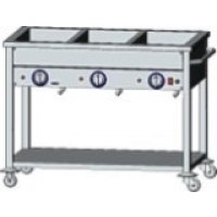 Egaz Bemar elektryczny 3-komorowy 1100x600x850 mm z półką jezdny 2,4 kW BE-3JS