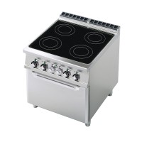 RM Kuchnia ceramiczna 4-palnikowa z piekarnikiem konwekcyjnym 400 V | CFVC4-78 ET