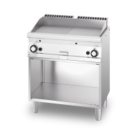 RM Płyta grillowa gazowa - gładka - szafka przelotowa - 2 strefy grzewcze RM 1100 | FTL-1110 GS