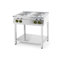 Hendi Kuchnia elektryczna 4-płytowa Kitchen Line na podstawie otwartej