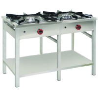 Egaz Kuchnia gazowa 2-palnikowa 1150x600x850 mm z półką 12 kW TG-212.III