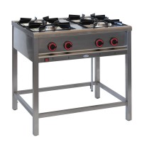 Egaz Kuchnia gazowa 4-palnikowa 800x700x850 mm 24,5 kW + płomień pilotujący TGMP-4725.II