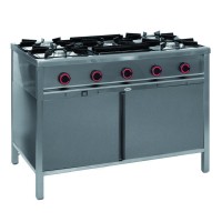 Egaz Kuchnia gazowa 5-palnikowa 1200x700x850 mm z szafką 29,5 kW + płomień pilotujący TGP-5730.IV