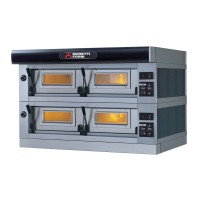 Moretti Forni Piec do pizzy 2-komorowy z okapem i bazą 2x4x60x40 cm | SerieP