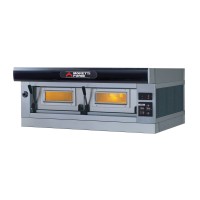 Moretti Forni Piec do pizzy 1-komorowy z okapem i bazą 4x60x40 cm | SerieP