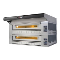 Moretti Forni Piec do pizzy gazowy 2-komorowy z okapem i bazą 2x9x32 cm | SerieP