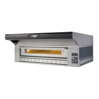 Moretti Forni Piec do pizzy gazowy 1-komorowy z okapem i bazą 6x32 cm | SerieP