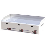 Redfox Płyta grillowa chromowana gazowa 2/3 gładka, 1/3 ryflowana | 970x480 mm | FTHRC-90 G
