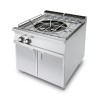 RM Kuchnia gazowa z 1-palnikowa 26,7 kW z szafką otwartą | PA - 98 G