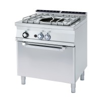 RM Kuchnia gazowa 1-palnikowa 11,5 kW z piekarnikiem gazowym GN 2/1 7,3 kW | PAF - 78 G