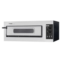 Prismafood Piec do pizzy 1-komorowy 1xø45 cm | BASIC 1/50 VETRO