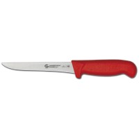 Ambrogio Sanelli Nóż do trybowania wąski HACCP 160 mm czerwony | Supra Colore