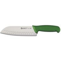 Ambrogio Sanelli Nóż Santoku ze żłobieniami HACCP 180 mm zielony | Supra Colore