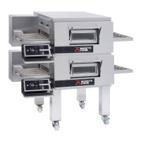 Moretti Forni Piec do pizzy przelotowy/tunelowy 2-komorowy z podstawą 2x5x32 cm | SerieT